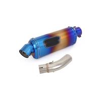 Motorcycle Exhaust Muffler Tail Pipe Mid Connect Tube Slip On 51mm With DB Killer Stainless Steel For VOGE Q250 Q 250 2023