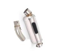 Motorcycle Exhaust Muffler Tail Pipe Mid Connect Tube Slip On 51mm With DB Killer Stainless Steel For VOGE Q250 Q 250 2023