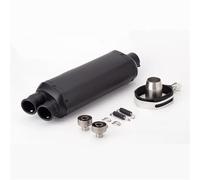 Motorcycle Exhaust Muffler Universal 51mm Motorcycle Exhaust Muffler Dual Escape Right Side(Type B)