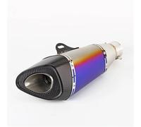 Motorcycle exhaust pipe 1 Set For DUKE 690 For KAWASAKI Z900 ZX-10R 51mm-61mm Motorcycle Exhaust Pipe Muffler(Purple)
