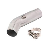 Motorcycle Exhaust Pipe 51mm Interface Middle Section Connecting Pipe Suitable For GSXR600 GSXR750 L1-L7 GSX R750(Style 1)