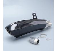 Motorcycle exhaust pipe 51mm Motorcycle Double Outlet Hole Exhaust Pipe Muffler Silencers For KAWASAKI H2 Z1000 For Y-AMAHA MT09 For SUZUKI GSXR1000