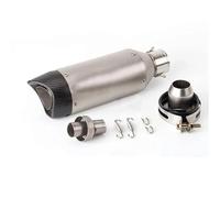 Motorcycle Exhaust Pipe 51mm Universal Motorcycle Exhaust Pipe Carbon Fiber Exhaust Escape Muffler With DB Killer(Type A3)