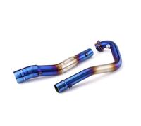 Motorcycle exhaust pipe Compatible With For Y15ZR For Exciter 150 Motorcycle Slip On Front Link Pipe Exhaust 51MM Interface For Connect Muffler Tube Kit(Type B)