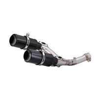 Motorcycle Exhaust Pipe Double Hole Exhaust Muffler CRF450R CRF450RF 2015-2020 Bike Exhaust Pipe(Type A 1)