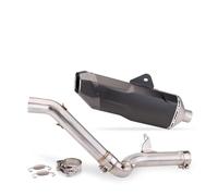 Motorcycle Exhaust Pipe Exhaust Mid Link Pipe Tube Rear Muffler Motorcycle For B&MW F750GS F850GS 2018-2020(B)
