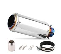 Motorcycle exhaust pipe Fit For GP Project DUKE390 Z900 Z400 Z650 R3 R25 with DB Killer 51mm/60mm Mirror Finish Straight Up Exhaust Pipe Suitable Exhaust Muffler Pipe(51MM AA1)