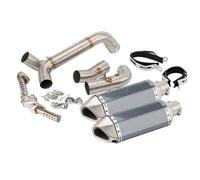 Motorcycle exhaust pipe Fit For Triumph Speed Triple 2011-2015 1050 / R Escape Slip-on Motorcycle Exhaust Muffler With High Level Mid Link Pipe Exhaust Muffler Pipe(Version H)