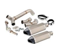 Motorcycle exhaust pipe Fit For Triumph Speed Triple 2011-2015 1050 / R Escape Slip-on Motorcycle Exhaust Muffler With High Level Mid Link Pipe Exhaust Muffler Pipe(Version E)