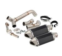Motorcycle exhaust pipe Fit For Triumph Speed Triple 2011-2015 1050 / R Escape Slip-on Motorcycle Exhaust Muffler With High Level Mid Link Pipe Exhaust Muffler Pipe(Version B)