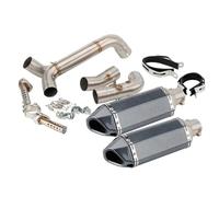 Motorcycle exhaust pipe Fit For Triumph Speed Triple 2011-2015 1050 / R Escape Slip-on Motorcycle Exhaust Muffler With High Level Mid Link Pipe Exhaust Muffler Pipe(Version F)