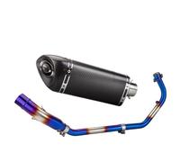 Motorcycle exhaust pipe For CB150R For CBR150R 2017 2018 2019 2020 2021 Motorcycle Exhaust Pipe Full Slip On Oblique Triangle Carbon Muffler Front Link Pipe(C)