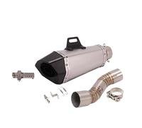 Motorcycle Exhaust Pipe For CFMOTO CLX-700 Clx700 2020-2022 51mm Exhaust Muffler With DB Killer Exhaust Middle Link Pipe Exhaust Pipe Silencer(Color 2)