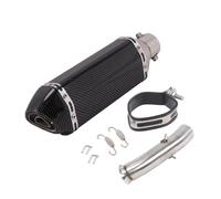 Motorcycle Exhaust Pipe For DUKE 125 250 390 RC390 2017-2020 51mm Muffler Slip On Escape Tube Silencer Middle Link Pipe Exhaust Silencer(Color 6)