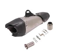 Motorcycle Exhaust Pipe For DUKE 125 Muffler Stainless Steel Escape Tube Silencer Tail Pipe Modification Replacement Exhaust Silencer(Titanium,X-1)