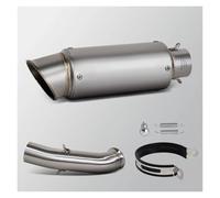 motorcycle exhaust pipe For DUKE390 RC390 For DUKE250 RC250 2017-2021 Motorcycle Exhaust Slip On Line Middle Pipe Project Muffler Racing Escape Kit(TYPE-J)
