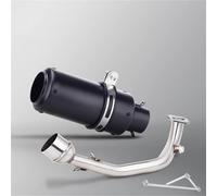 Motorcycle Exhaust Pipe For GY6 125 150 125CC 150CC Scooter 51mm Exhaust Muffler Front Link Pipe Tube With Bracket Connection Muffler Exhaust(Color 3)