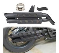 Motorcycle exhaust pipe For H-ONDA CMX 300 CMX 500 Rebel 2017-2021 2018 2019 2020 Motorcycle Accessories Black Slip-On Exhaust Silencer With Heat Shield Cover Kit