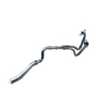 Motorcycle Exhaust Pipe For Kawasaki For Ninja 250 300 For Z250 2008-2017 Motorcycle Exhaust Escape Moto 51mm Interface Roundabout Front Link Pipe Slip On Middle Intermediate Connecting Pipe(Type A)