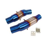 Motorcycle Exhaust Pipe For KAWASAKI For Z1000 For Z1000SX 2010-2021 51mm Modified Exhaust Muffler Exhaust Middle Link Pipe Exhaust Pipe Silencer(Color 2)