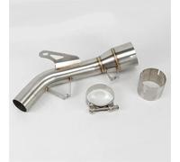 Motorcycle Exhaust Pipe For Kawasaki For Z900 2017 2018 2019 De-cat Motorcycle Exhaust Middle Link Pipe Cut-cat With Carbon Fiber Heat Shield(Mid-pipe)