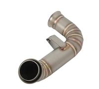 Motorcycle Exhaust Pipe For Norden 901 Slip On Stainless Steel Escape Connect Tube Mid Link Pipe Muffler Connector Silencer Motorcycle exhaust pipe(Color 1)