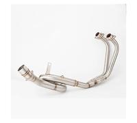 motorcycle exhaust pipe For R25 For R3 For MT03 MT-03 2014-2021 R25 Front Pipe Link Pipe Exhaust Header Motorcycle Exhaust(Silver)