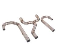 Motorcycle Exhaust Pipe For R45 R65 R75 R80 R100 Motorcycle Stainless Steel Middle Section Link Pipe Exhaust Connecting Muffler Slip Silencer