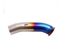 Motorcycle Exhaust Pipe For RC390 Duke 390 125 250 2017-2021 Escape Middle Link Pipe Muffler Mid Tube Eliminator Connect Exhaust Silencer(BLUE)