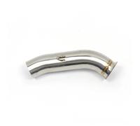 Motorcycle Exhaust Pipe For RC390 Duke 390 125 250 2017-2021 Middle Link Pipe Exhaust Modify Muffler Mid Tube Escape Exhaust Silencer(Silver)