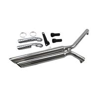 Motorcycle Exhaust Pipe For Rebel CM300 CM500 For CMX 300/500 Slash Cut Exhaust Full System Muffler Dual With DB Killer(Chrome)