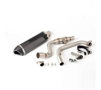 Motorcycle Exhaust Pipe For Suzuki Gixxer 155 GSX150F Motorcycle Exhaust Header Mid Link Pipe Slip On Muffler With DB Killer(A2)