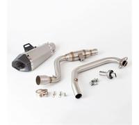 Motorcycle Exhaust Pipe For Suzuki Gixxer 155 GSX150F Motorcycle Exhaust Header Mid Link Pipe Slip On Muffler With DB Killer(A9)