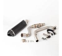 Motorcycle Exhaust Pipe For Suzuki Gixxer 155 GSX150F Motorcycle Exhaust Header Mid Link Pipe Slip On Muffler With DB Killer(A4)