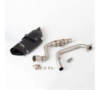Motorcycle Exhaust Pipe For Suzuki Gixxer 155 GSX150F Motorcycle Exhaust Header Mid Link Pipe Slip On Muffler With DB Killer(A8)