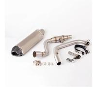 Motorcycle Exhaust Pipe For Suzuki Gixxer 155 GSX150F Motorcycle Exhaust Header Mid Link Pipe Slip On Muffler With DB Killer(A5)