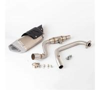 Motorcycle Exhaust Pipe For Suzuki Gixxer 155 GSX150F Motorcycle Exhaust Header Mid Link Pipe Slip On Muffler With DB Killer(A7)