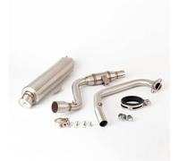 Motorcycle Exhaust Pipe For Suzuki Gixxer 155 GSX150F Motorcycle Exhaust Header Mid Link Pipe Slip On Muffler With DB Killer(A6)