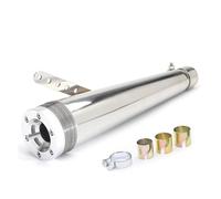 Motorcycle Exhaust Pipe For Suzuki GN125 38mm 40mm 43mm 45mm Racer Motorcycle Exhaust Muffler Pipe Tail System(C)