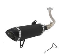 Motorcycle Exhaust Pipe For Tricity 300 2020-2024 Slip On Full Exhaust Front Link Pipe Exhaust Muffler Silencer DB Killer Muffler Exhaust(Carbon tip 2)