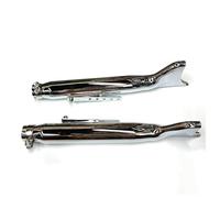 motorcycle exhaust pipe For Ural For K750 M1 M72 R71 R12 Dnepr MT12 XL883 1200 24HP 32HP Engine Part Case Motorcycle Retro Silver Fishtail Exhaust Muffler(C left and right)