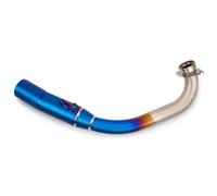 Motorcycle Exhaust Pipe For XMAX300 XMAX 300 2017-2024 Titanium Alloy 51mm Exhaust Front Middle Link Pipe Muffler Exhaust(Color 2,Integrated Titanium)