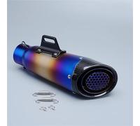 Motorcycle exhaust pipe For Y-AMAHA YZF R3 Mt03 XMAX For SUZUKI GSX250 For H-ONDA Pcx125 Cbr250rr Crf150 60mm Motorcycle Exhaust Pipe Muffler Silencers Exhaust Pipe(Blue)