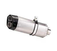 motorcycle exhaust pipe For Z400 For S1000 R6 Motorcycle Exhaust Pipe Muffler 38- Rectangular With Anti-scalding Cover Double Hole S8