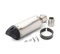 Motorcycle Exhaust Pipe For Z800 Z900 Z1000 Z 800 900 1000 51mm Motorcycle Exhaust Pipe Muffler With DB Killer(White)