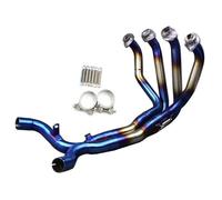 Motorcycle Exhaust Pipe Full System Header Front Link For Kawasaki Z1000 Z1000SX 2010-2020 Assembly parts(Stainless steel B)
