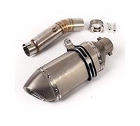 Motorcycle Exhaust Pipe Middle Link Pipe Slip On 51mm Mufflers Escape Reserve Catalyst For CBR500R CB500F CB500X 2013-2019(2)