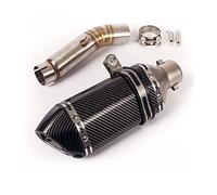 Motorcycle Exhaust Pipe Middle Link Pipe Slip On 51mm Mufflers Escape Reserve Catalyst For CBR500R CB500F CB500X 2013-2019(7)
