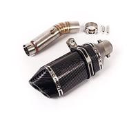 Motorcycle Exhaust Pipe Middle Link Pipe Slip On 51mm Mufflers Escape Reserve Catalyst For CBR500R CB500F CB500X 2013-2019(4)