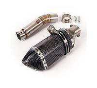 Motorcycle Exhaust Pipe Middle Link Pipe Slip On 51mm Mufflers Escape Reserve Catalyst For CBR500R CB500F CB500X 2013-2019(5)